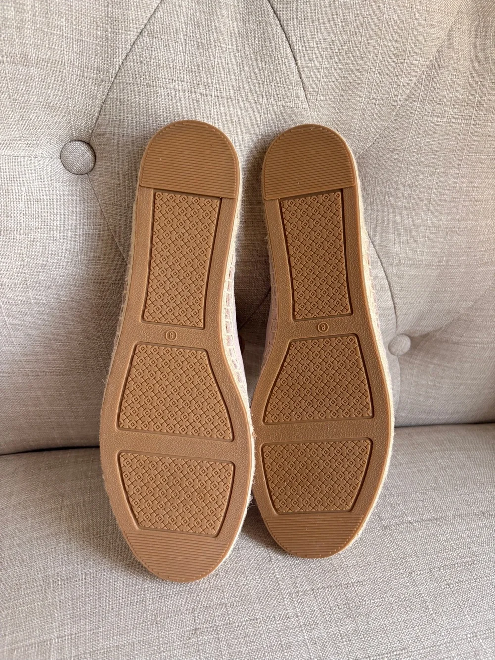Women's Pink Suede Espadrille Mules- NEW!